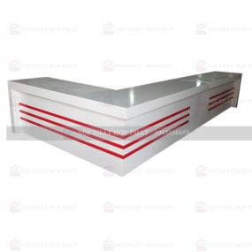 Quầy Lễ Tân Thấp QLTTG615 - Quầy Thu Ngân, Quầy Trung Tâm, Quầy Gỗ Công Nghiệp Hiện Đại